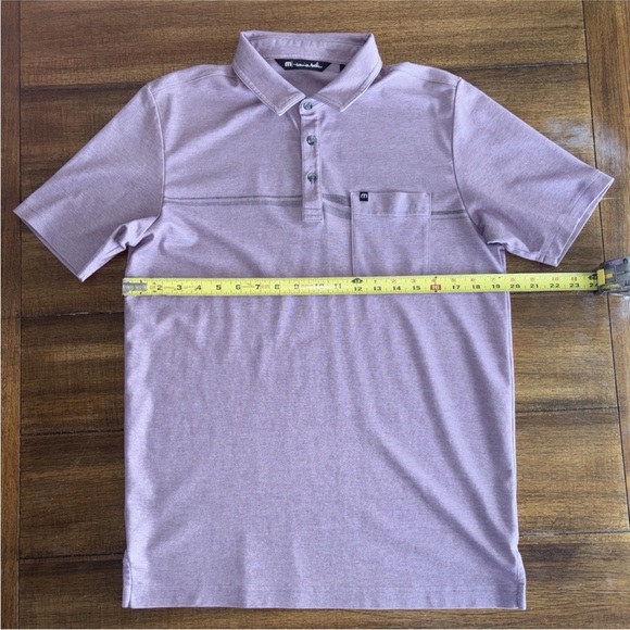 Travis Mathew Shirt Men’s M Purple Golf Polo With Pocket Style # 1MV134 - Picture 5 of 12